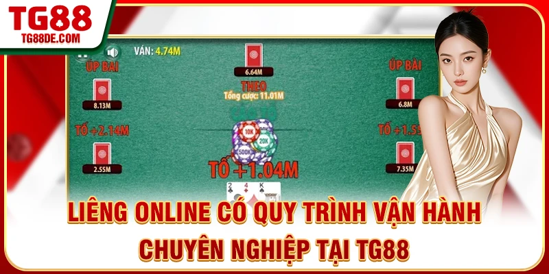 Liêng online có quy trình vận hành chuyên nghiệp tại TG88